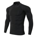 Camiseta esportiva masculina de secagem rápida, camiseta de musculação e corrida, camiseta de compressão de manga comprida, camiseta de ginástica justa para homens, camiseta Rashgard