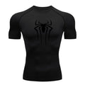 Nova camisa de compressão masculina fitness academia super-herói esporte corrida camiseta rashgard tops camiseta secagem rápida manga curta camiseta para homens