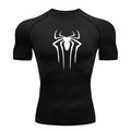 Nova camisa de compressão masculina fitness academia super-herói esporte corrida camiseta rashgard tops camiseta secagem rápida manga curta camiseta para homens