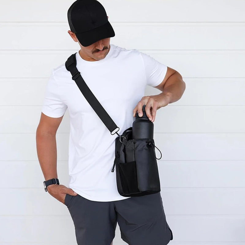 Bolsa magnética para garrafa de água - Suporte para copo de água específico para academia com ímã forte para esportes e atividades ao ar livre