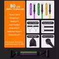 Conjunto de 10-14 peças de corda de puxar para musculação, conjunto de faixas elásticas de resistência, tensor multifuncional, cinto de treinamento muscular