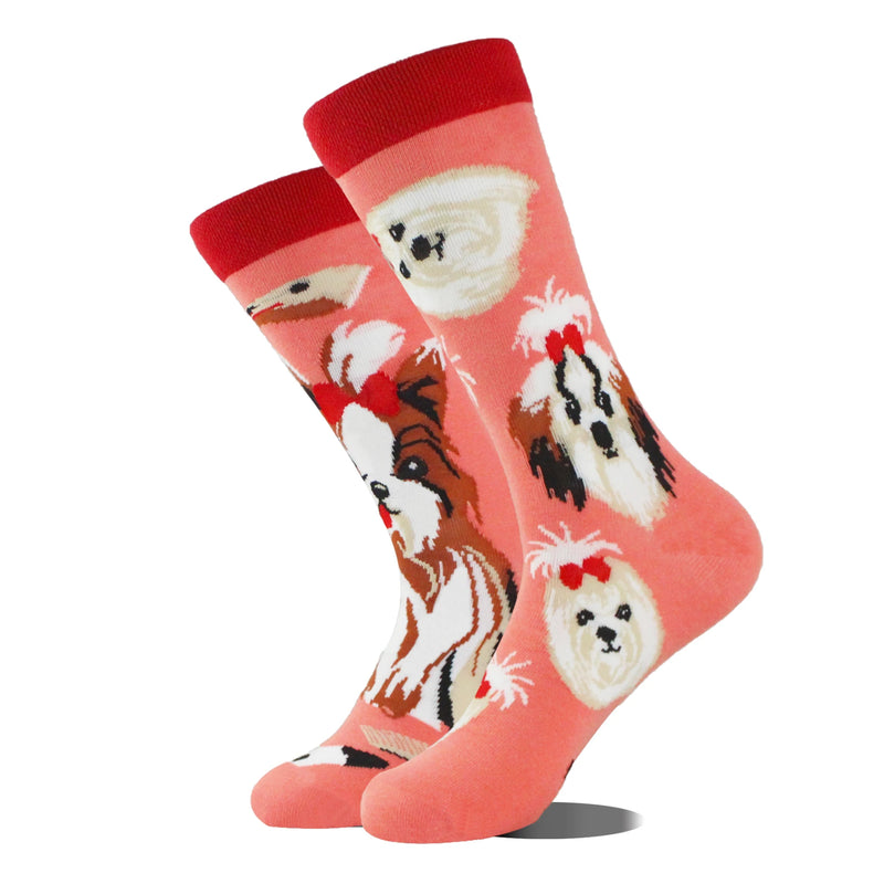 Meias de algodão engraçadas e felizes para homens, meias unissex com estampa de dinossauro e design louco, para skate e homens