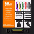 Conjunto de 10-14 peças de corda de puxar para musculação, conjunto de faixas elásticas de resistência, tensor multifuncional, cinto de treinamento muscular